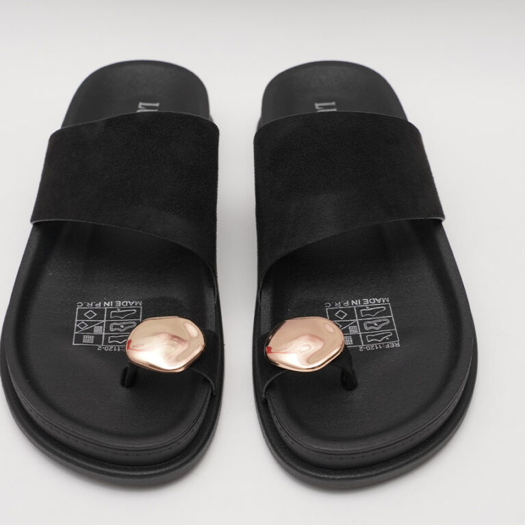claquette femme 1120-2 Noir